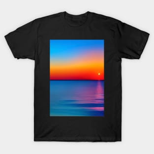 STUNNING ORANGE TINGED OCEAN SUNSET T-Shirt